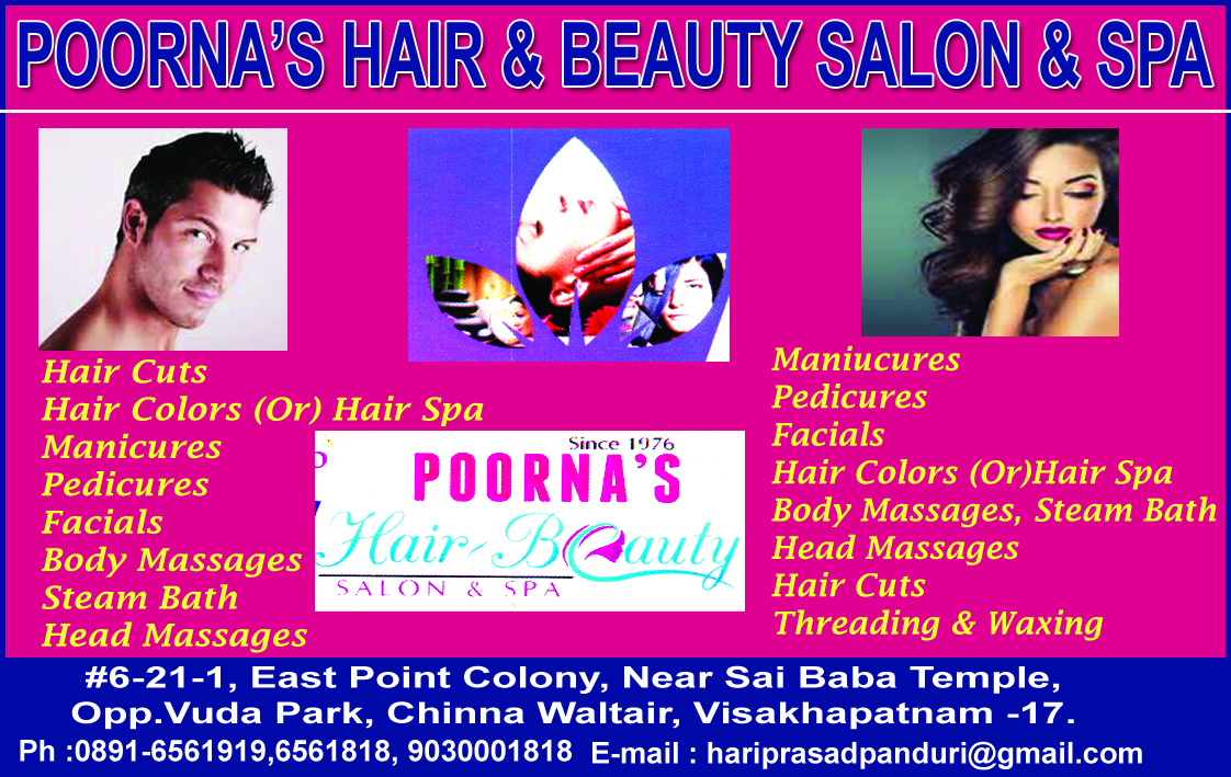 POORNA'S HAIR & BEAUTY SALON & SPA