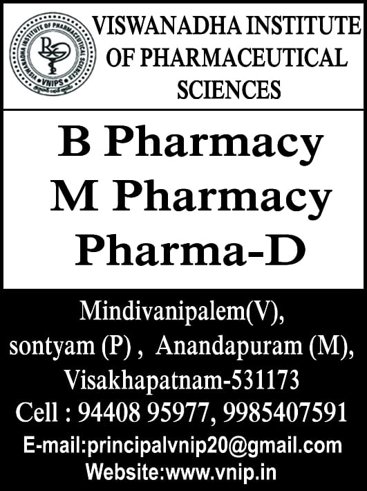 Viswanadha institute of pharmaceutical sciences 