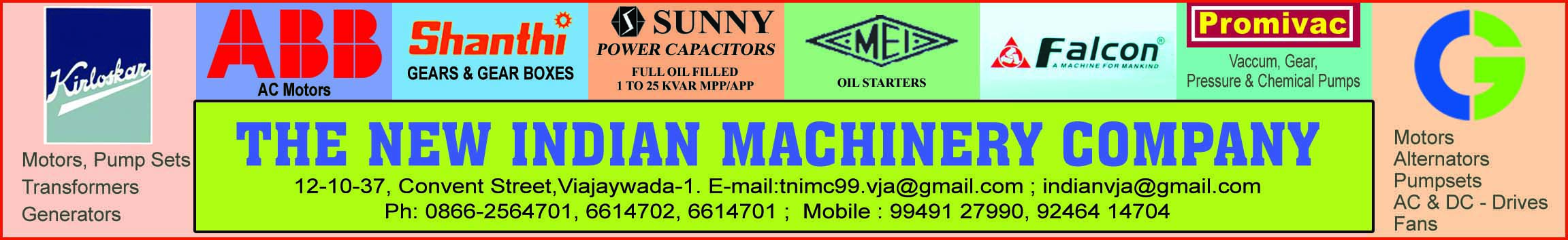 THE NEW INDIAN MACHINERY COMAPNY