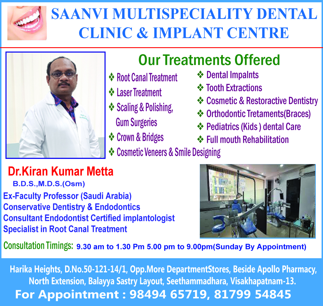 SAANVI MULTISPECIALITY DENTAL  CLINIC & IMPLANT CENTRE