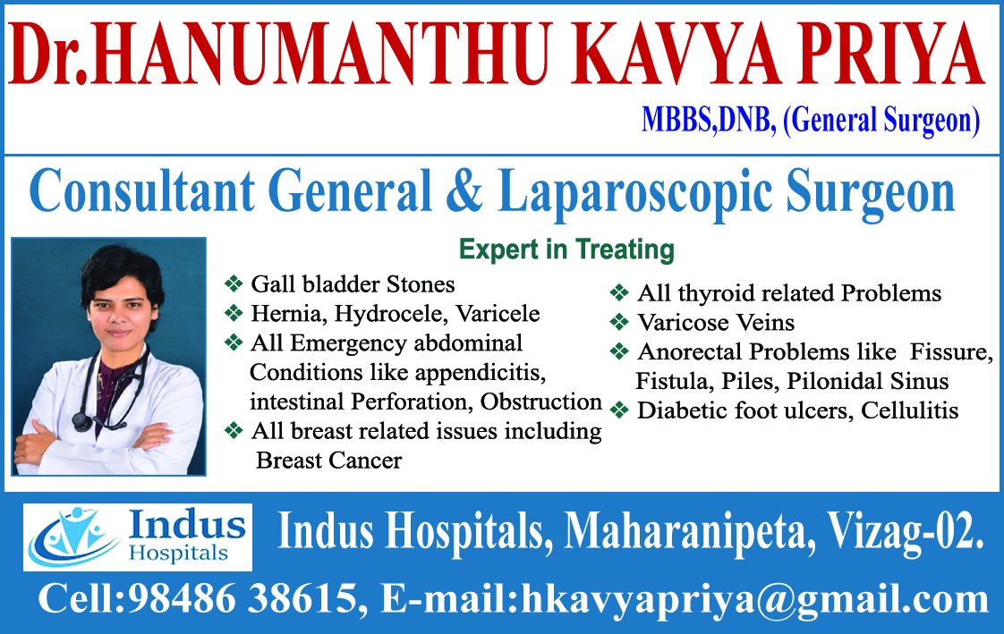 Dr.H.KAVYA PRIYA (Female Specialist And General Surgeon)